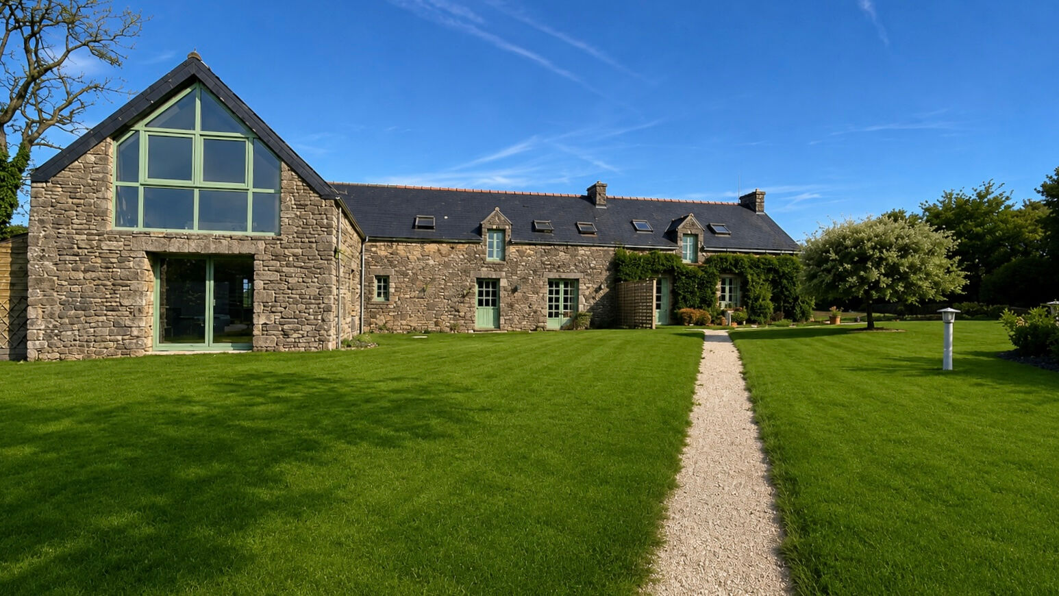 Propriété de charme en pierre avec piscine, gîte indépendant et plus de 3 hectares à Saint-Barthélemy