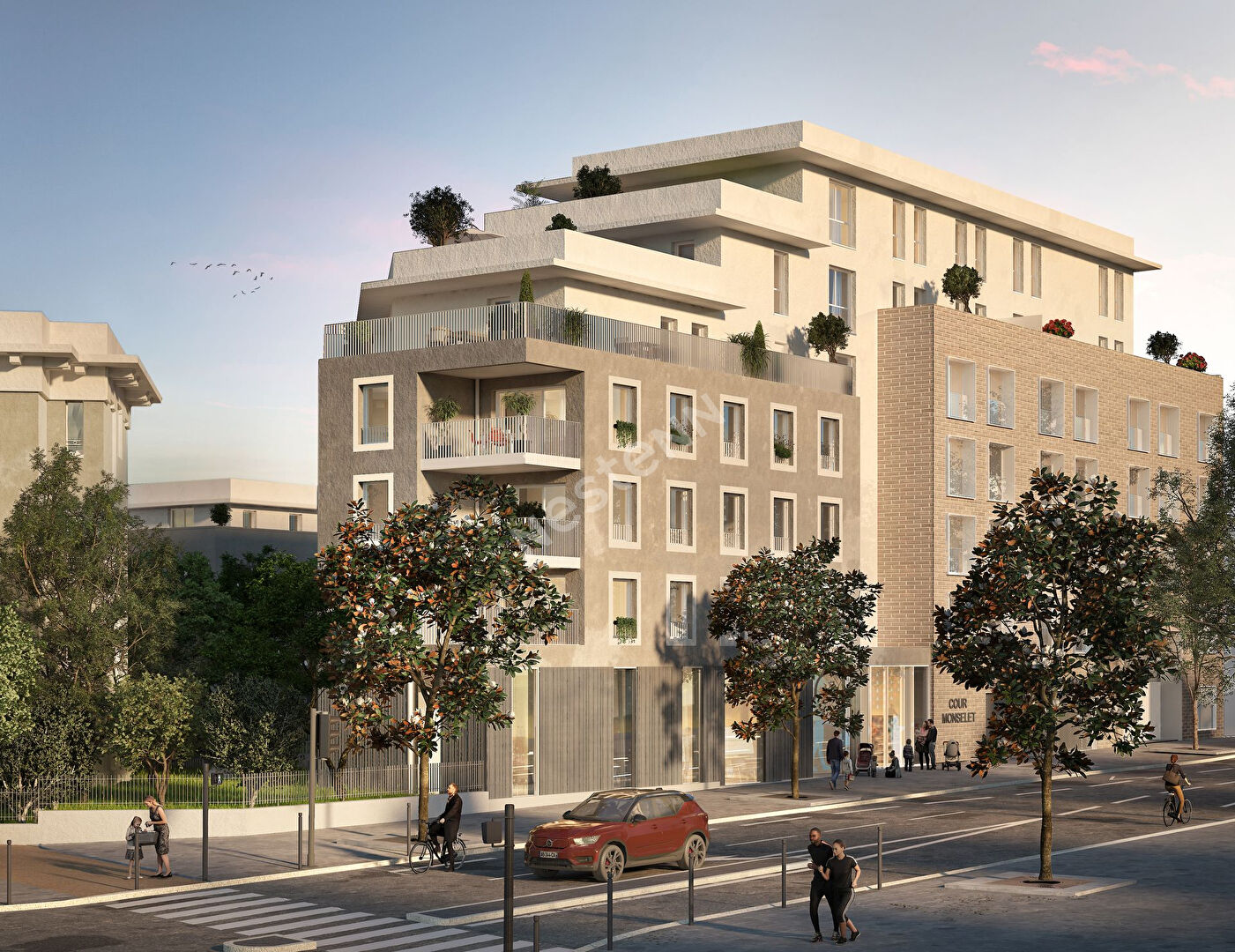 Photo Nantes Monselet / Studio 24,61m² / résidence neuve COUR MONSELET / Livré en Aout 2025 image 5/6