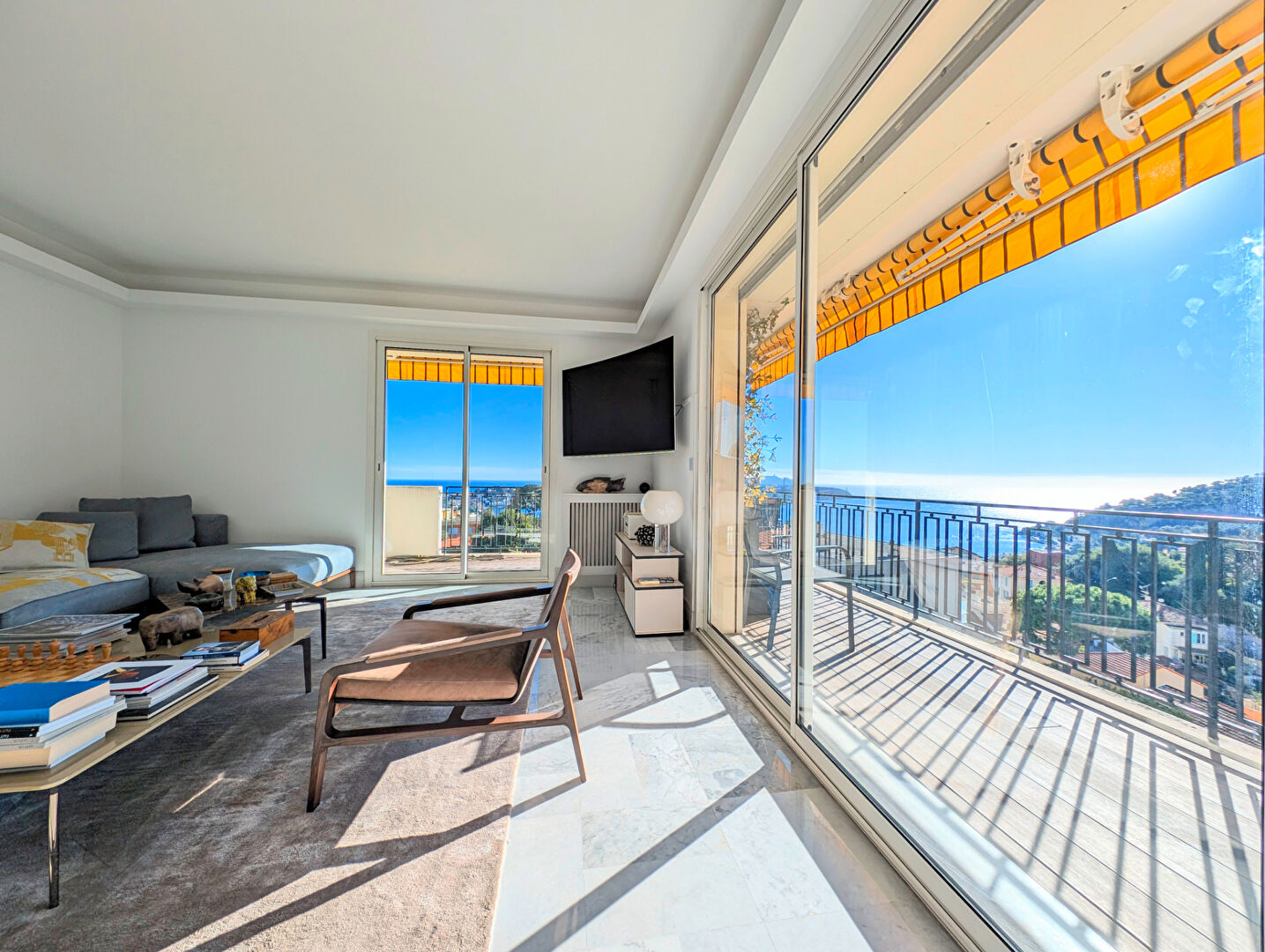 Villefranche-sur-Mer : 3 pièces d'exception avec vue mer panoramique