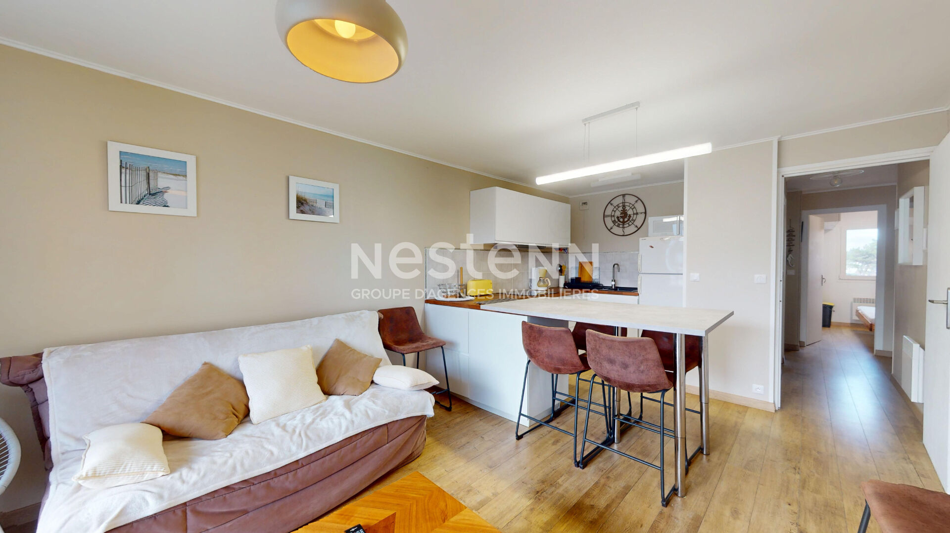 Photo Appartement Sainte-Cécile 2 pièces cabine 41 m2 -Exposition SUD - Vue latérale mer -150M de la plage-meublé image 4/6