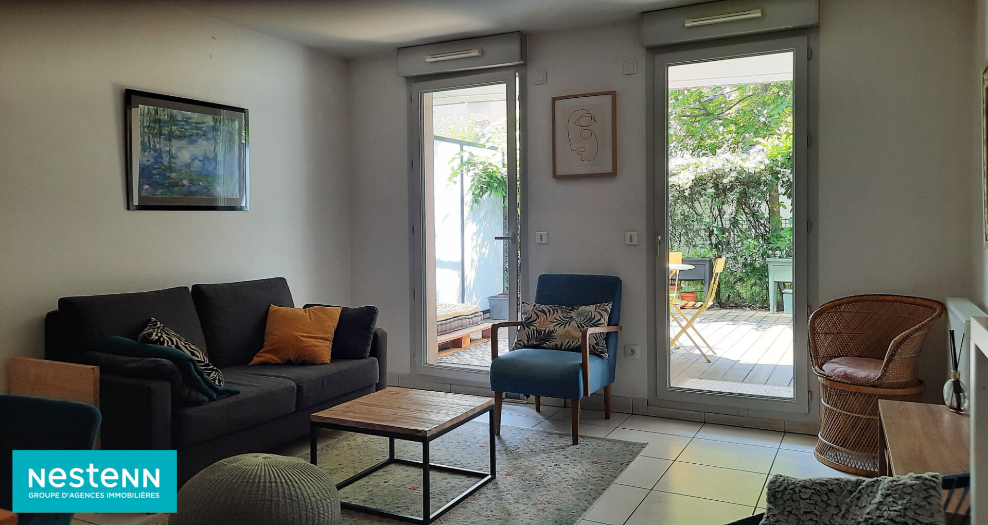 Photo Lyon 7 - Appartement en rez de jardin - 3 pièce(s) 66m2 - 19m² terrasse - garage fermé image 3/6