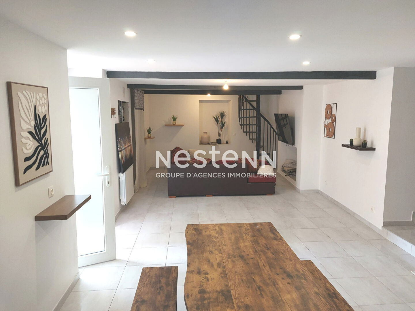 A vendre maison de ville rénovée 100 m², 3 chambres, À 5 min de Nérac