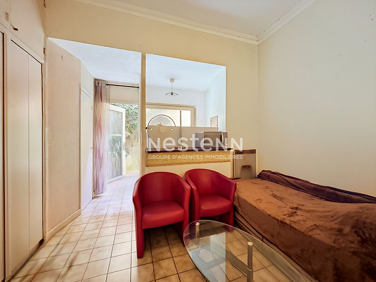 Cannes - Studio Rez-de-Jardin - Vendu Loué - Secteur Carnot - Investissement