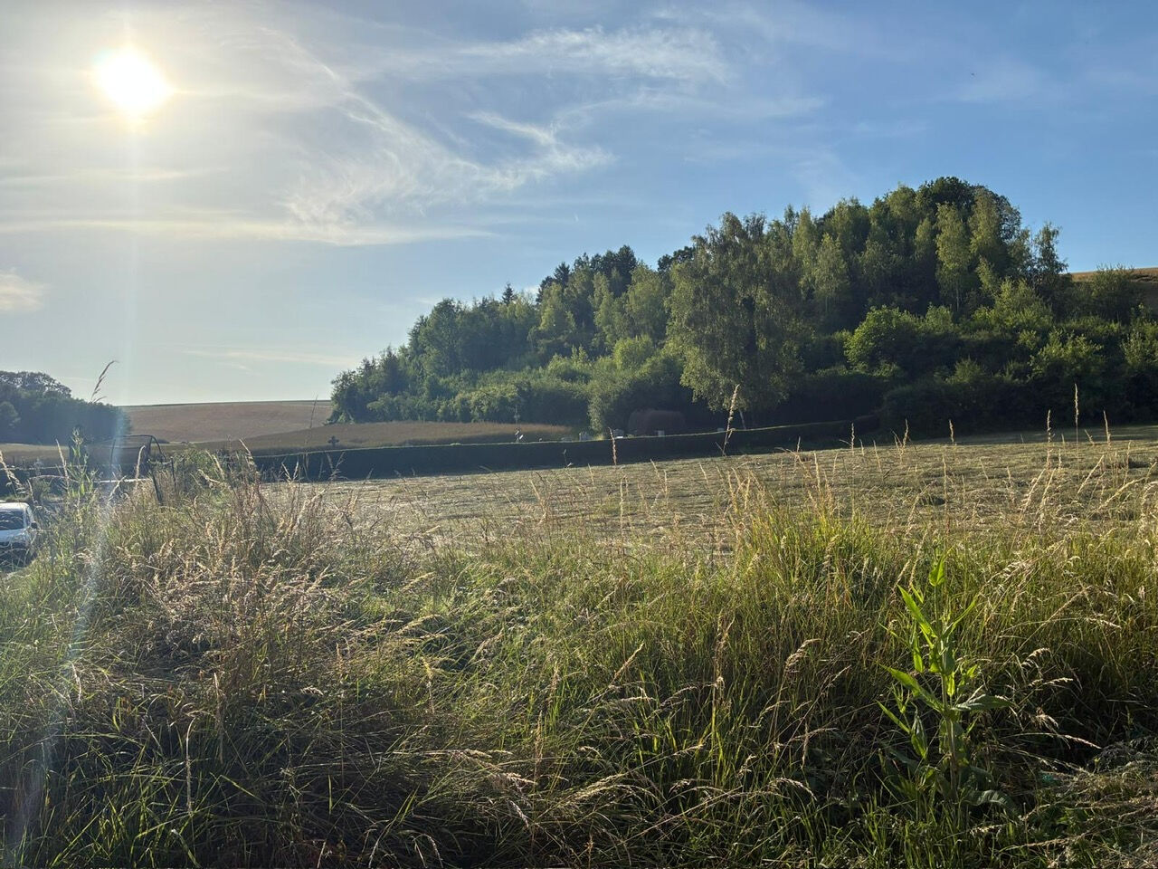 Terrain constructible dans un cadre verdoyant