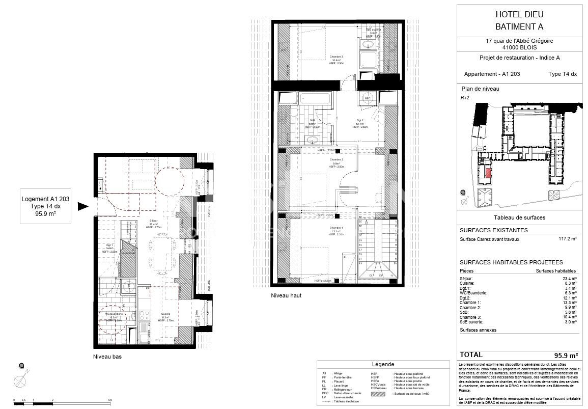 Photo Découvrez des appartements modernes à Blois, le long du quai de l'Abbé Grégoire, lumineux avec balcons et terrasses, proches commerces, écoles et transports. image 3/5
