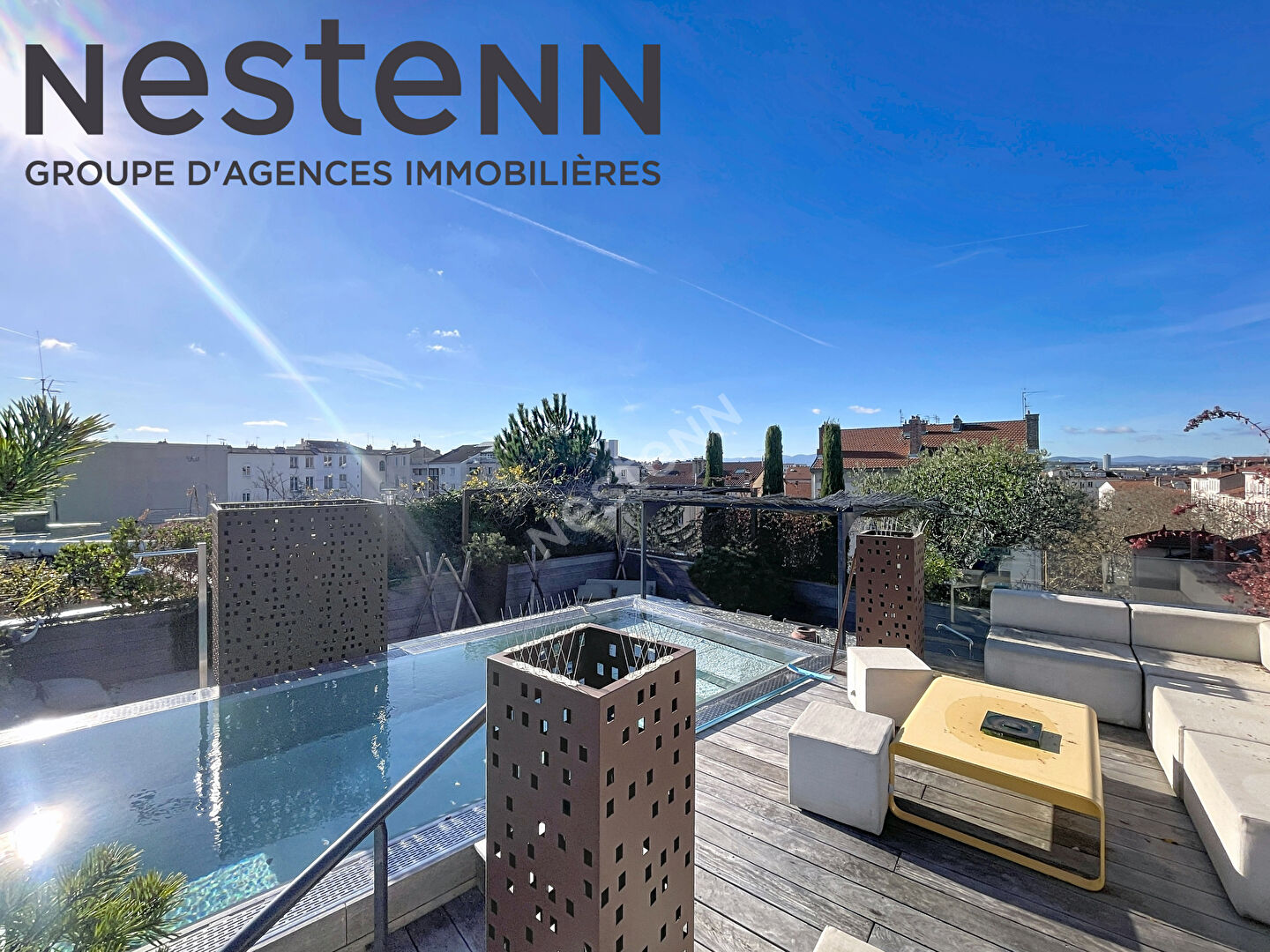 Photo Rooftop - Terrasse - Piscine - Croix Rousse - Vue exceptionnelle - Maison sur les toits image 2/6