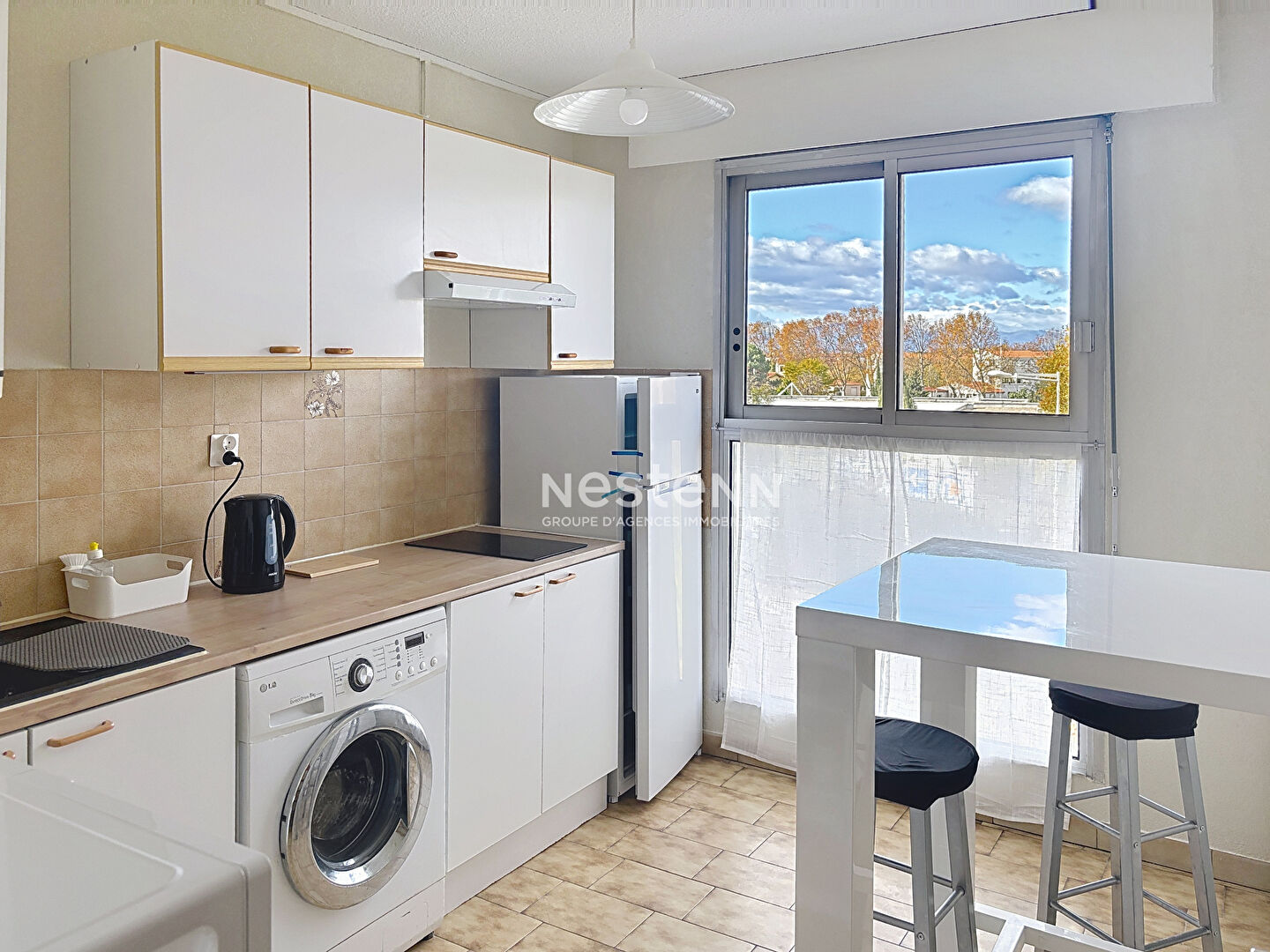 PERPIGNAN SUD Charmant appartement T2 meublé à louer 50 m²avec cave