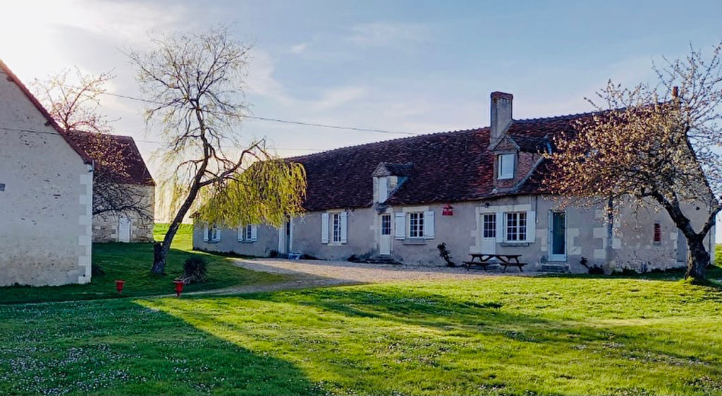 Aux portes de Loches, longères XVIII avec deux gites en acti