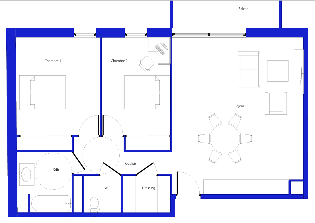 Photo AMBOISE - VILLA DAVID - Appartement type 3 de 76 M2 image 6/6
