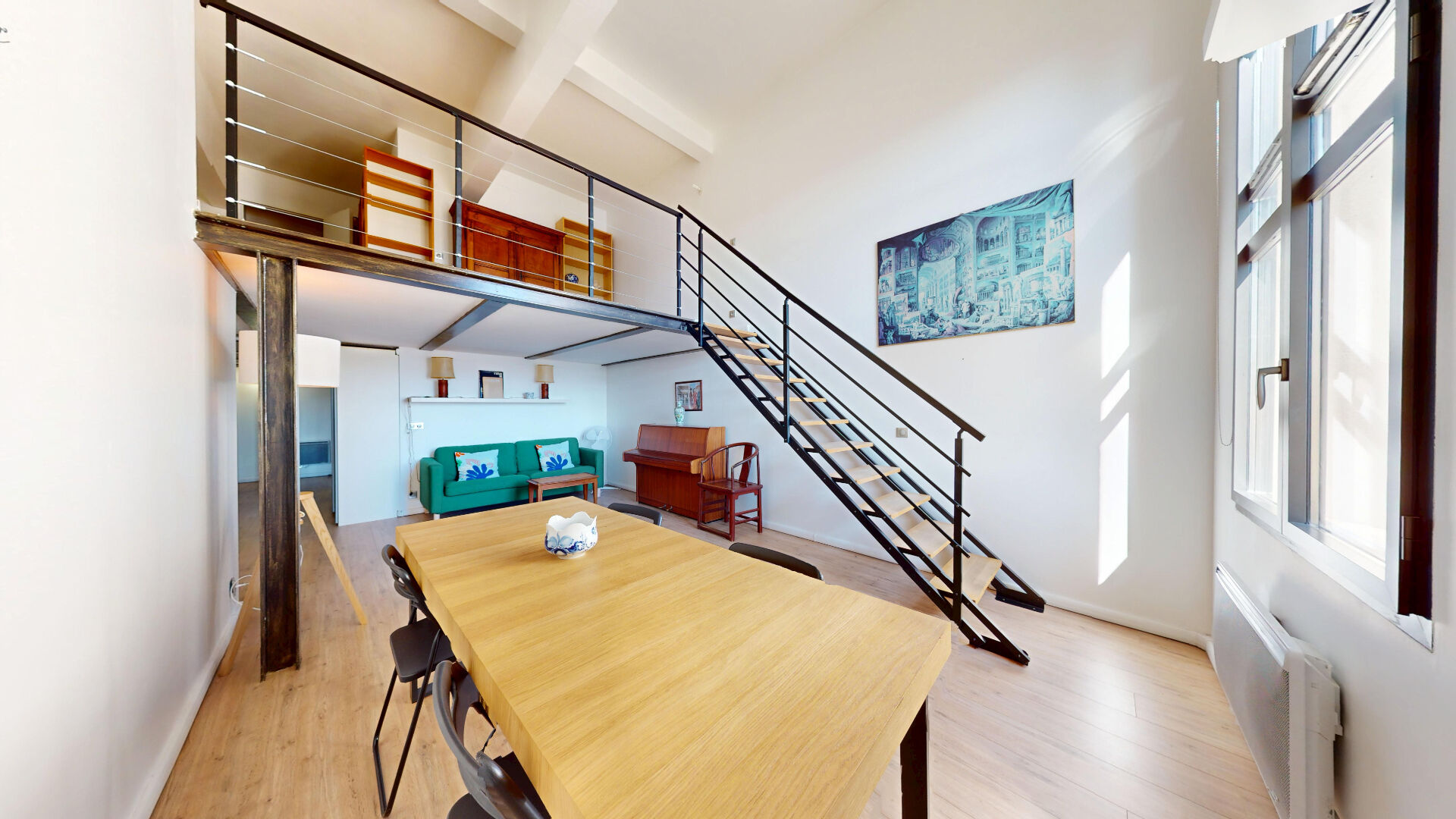 MAIRIE D'AUBERVILLIERS | LOFT | 3 PIÈCES EN DUPLEX | 90 m² carrez | HAUTEUR SOUS PLAFOND IMPRESSIONNANTE | COPROPRIETE DE STANDING | PARKING |