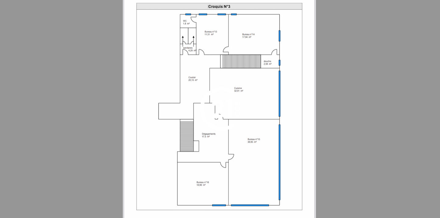 Bureaux à louer - 450.0 m2 - 06 - Alpes-Maritimes