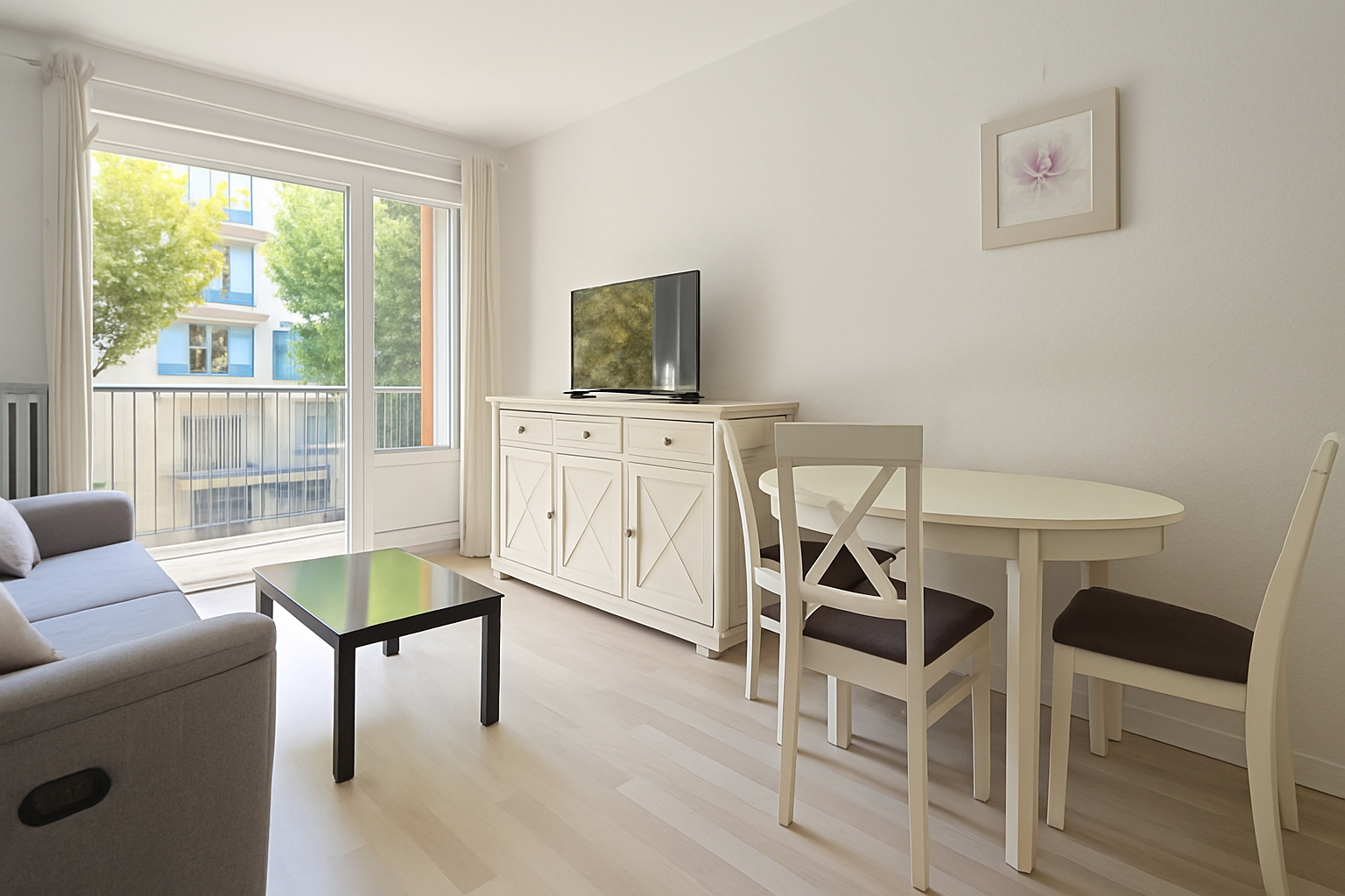 Annecy centre Bel appartement T2 lumineux avec balcon, cave et garage en option