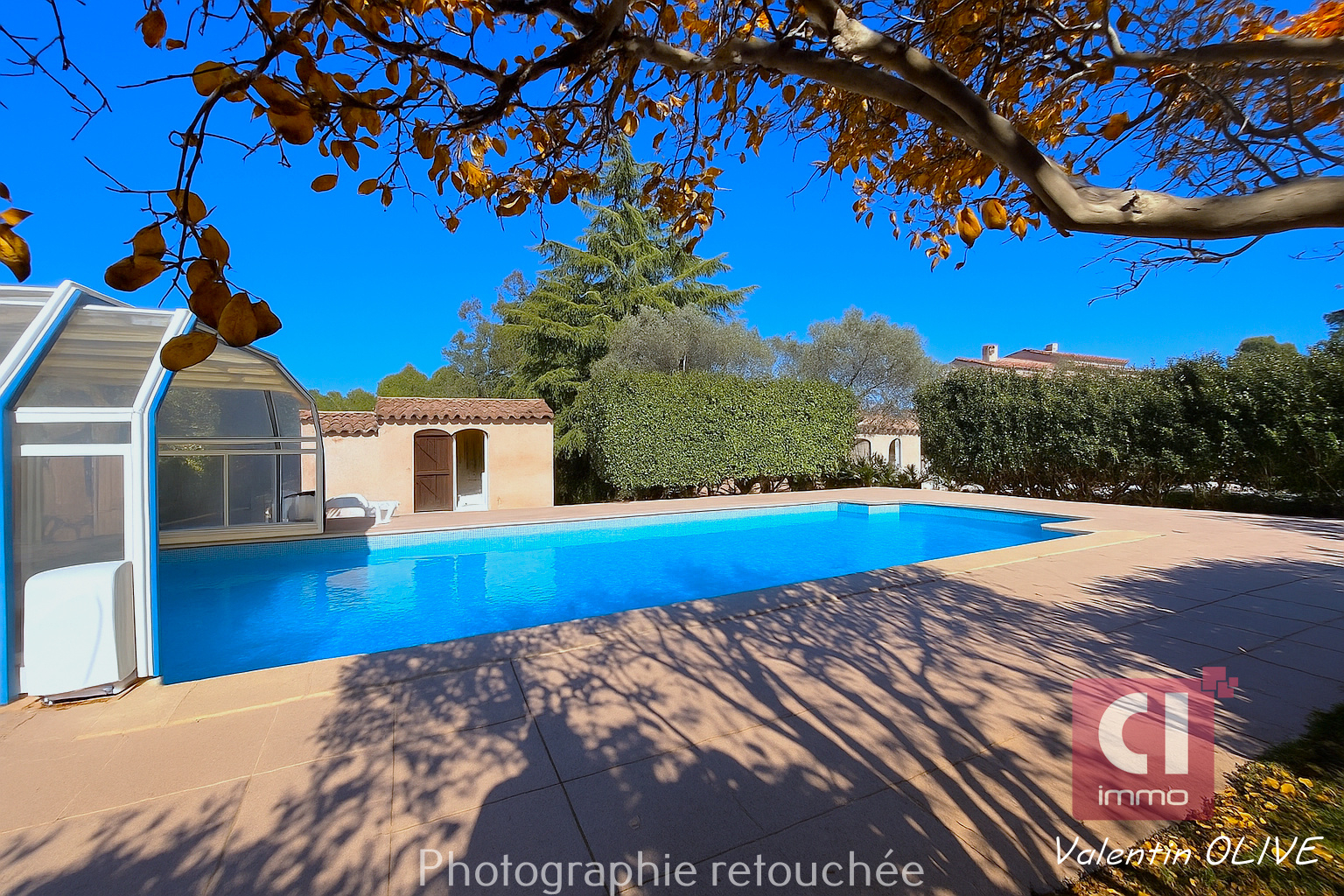 Photo Villa T8 de 190m² A VENDRE sur Rocbaron avec jardin paysager, piscine, garage, carport image 2/6