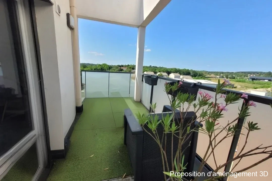 Photo Appartement Rillieux La Pape 2 pièce(s) -1 chambre  de 51.50m² avec terrasse et garage image 2/6