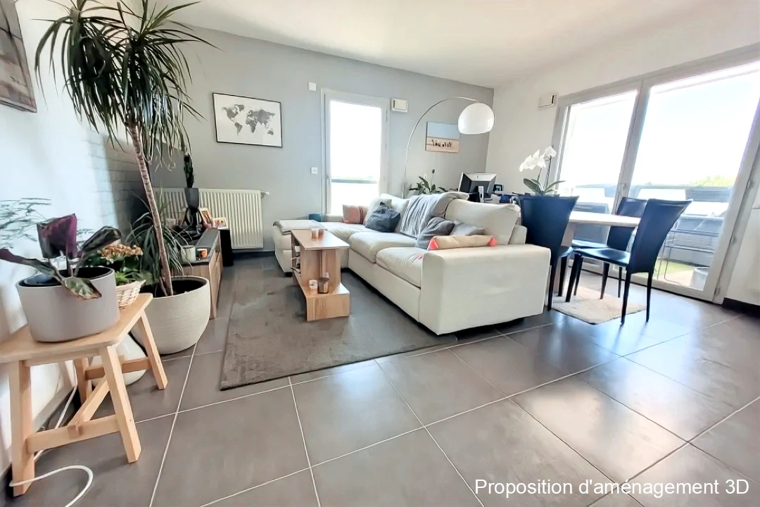 Photo Appartement Rillieux La Pape 2 pièce(s) -1 chambre  de 51.50m² avec terrasse et garage image 3/6