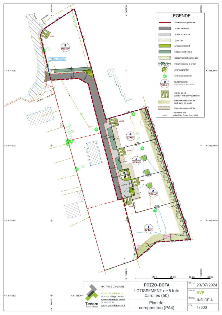 Photo Terrain à construire de 585 m² Carolles- Lot 3 image 2/2