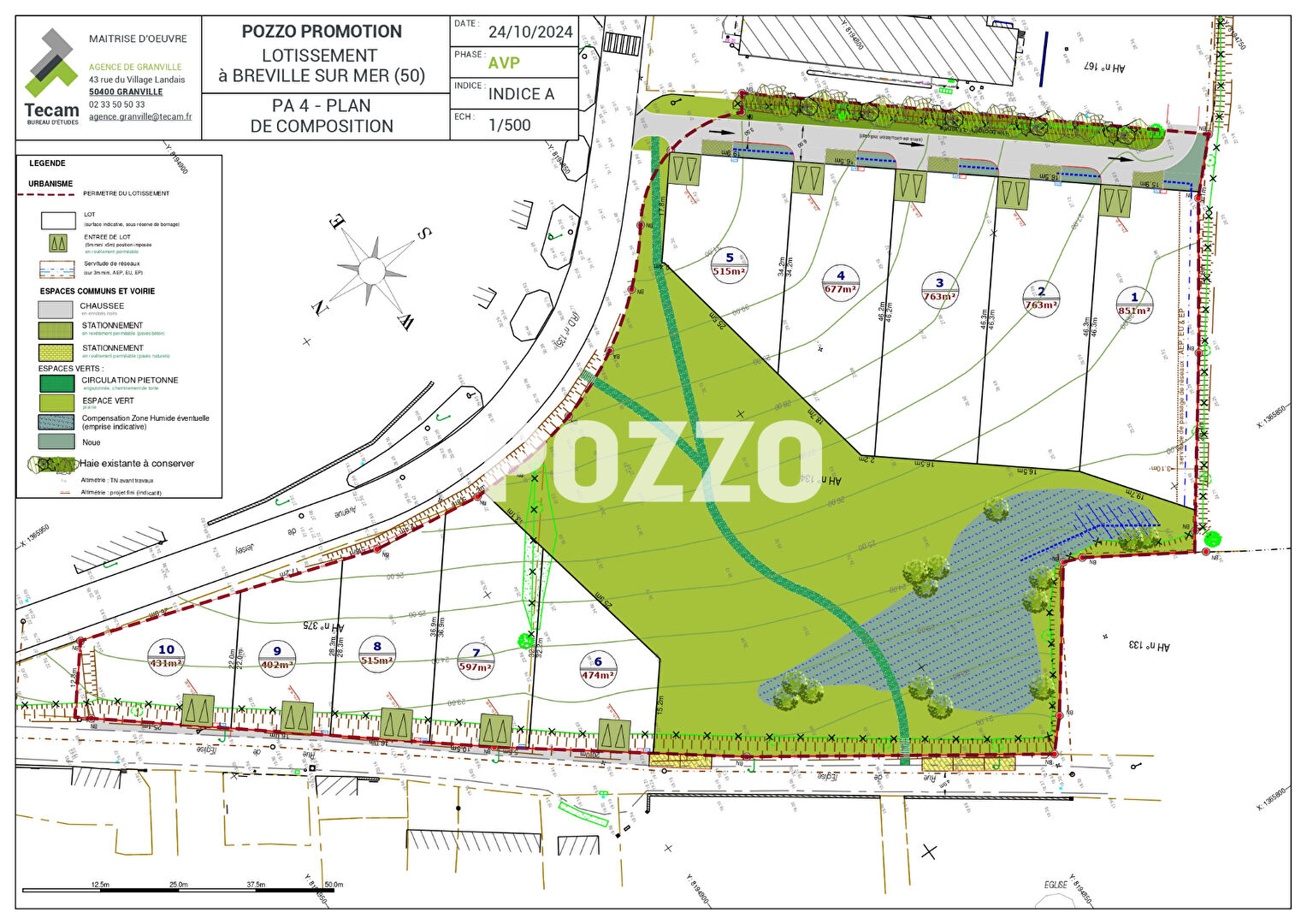 Photo Terrain à bâtir de 402 m² dans un futur lotissement à Bréville-sur-Mer image 2/2