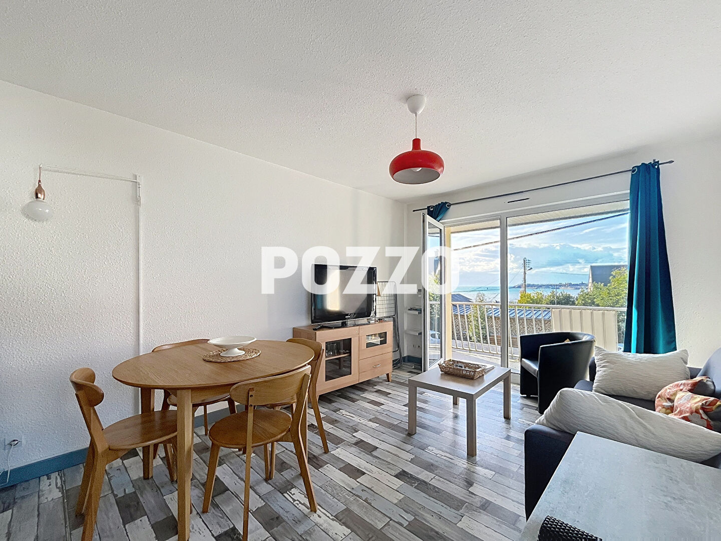 Photo appartement T2 (37 m²) balcon, vue mer à SAINT PAIR SUR MER image 2/6