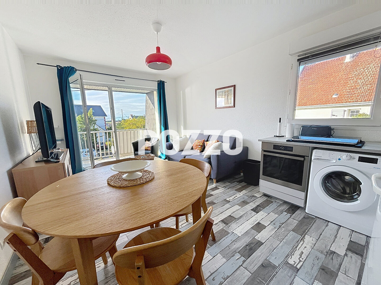 Photo appartement T2 (37 m²) balcon, vue mer à SAINT PAIR SUR MER image 3/6