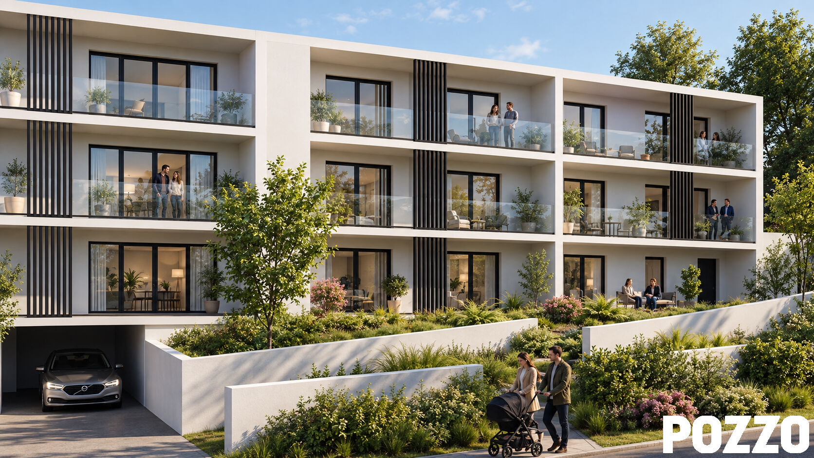 Appartement avec vue mer dans résidence neuve à Donville Les Bains
