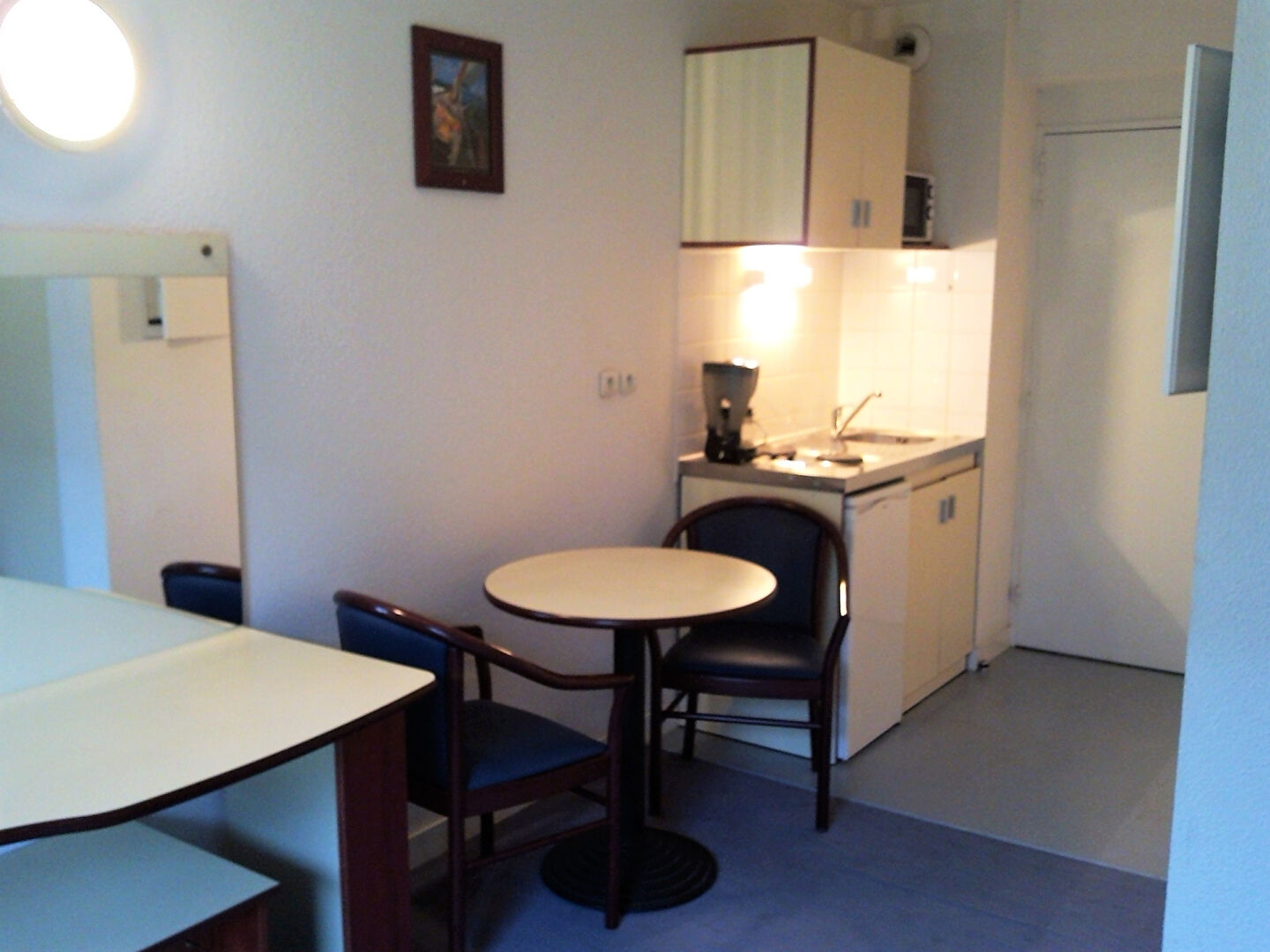 Location studio meublé à Rennes Atalante Champeaux de 19 m2