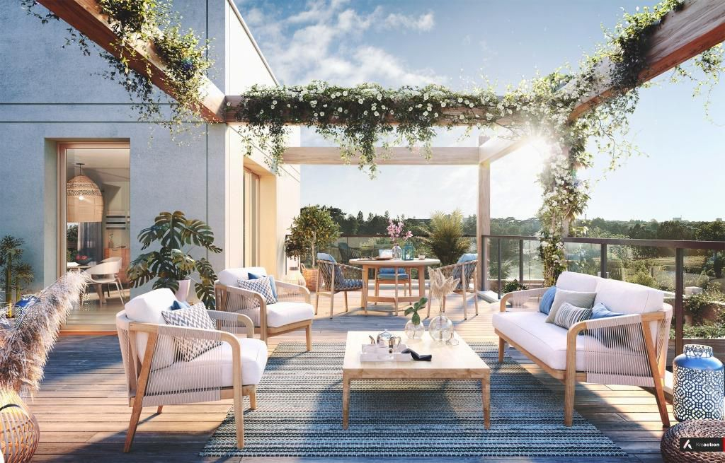 Photo En face du Canal et des Prairies St Martin à 10 mn de Rennes centre à vendre bel appartement T4 de 88 m2 avec une grande terrasse image 4/4