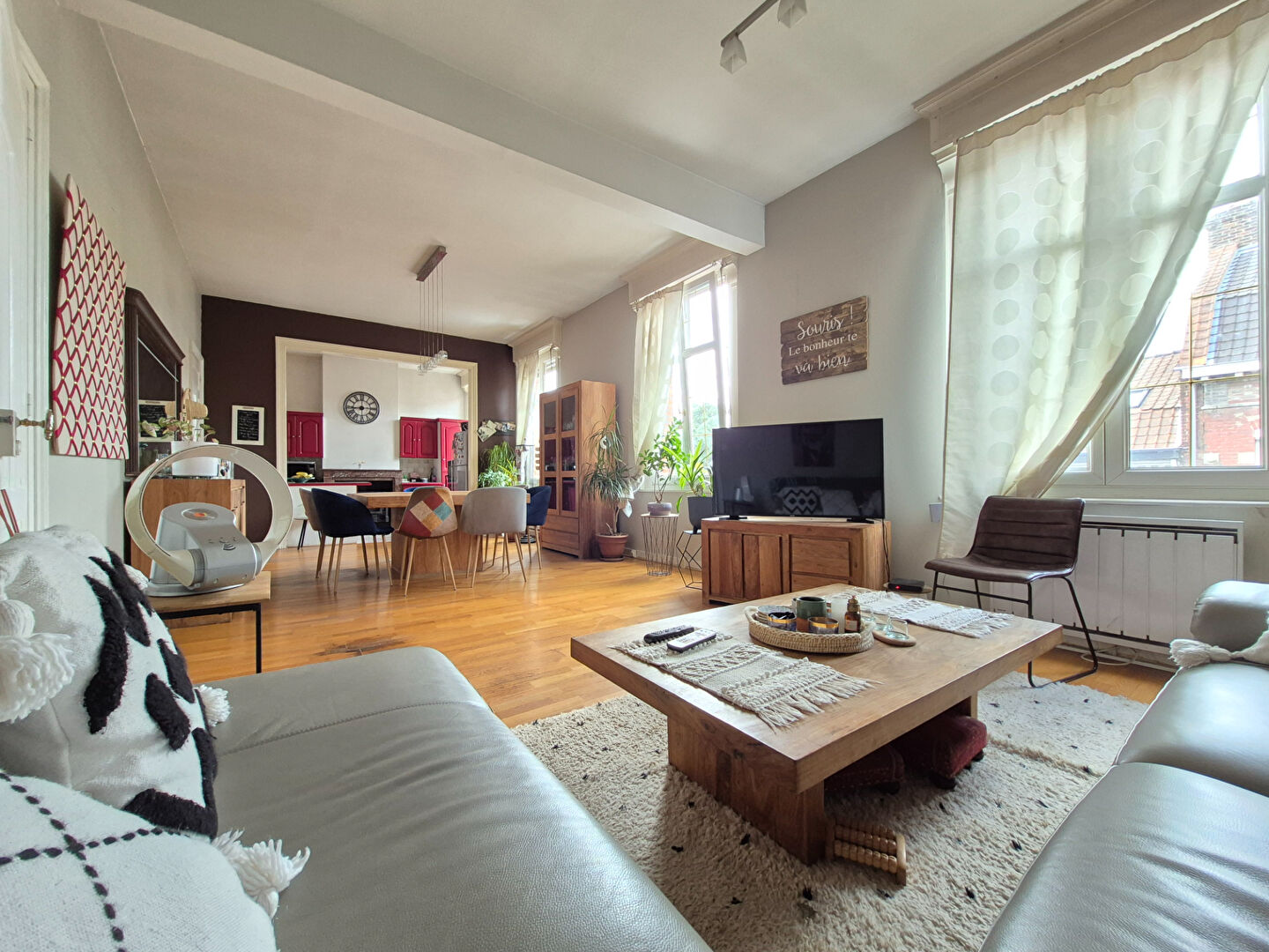 Appartement Haubourdin 113 M² hab, 3 ch, jardin, garage