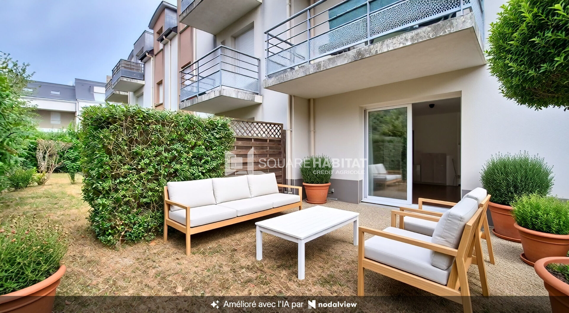 Appartement situé à Bréal Sous Montfort, type T3 , rez de jardin, 2 stationnements