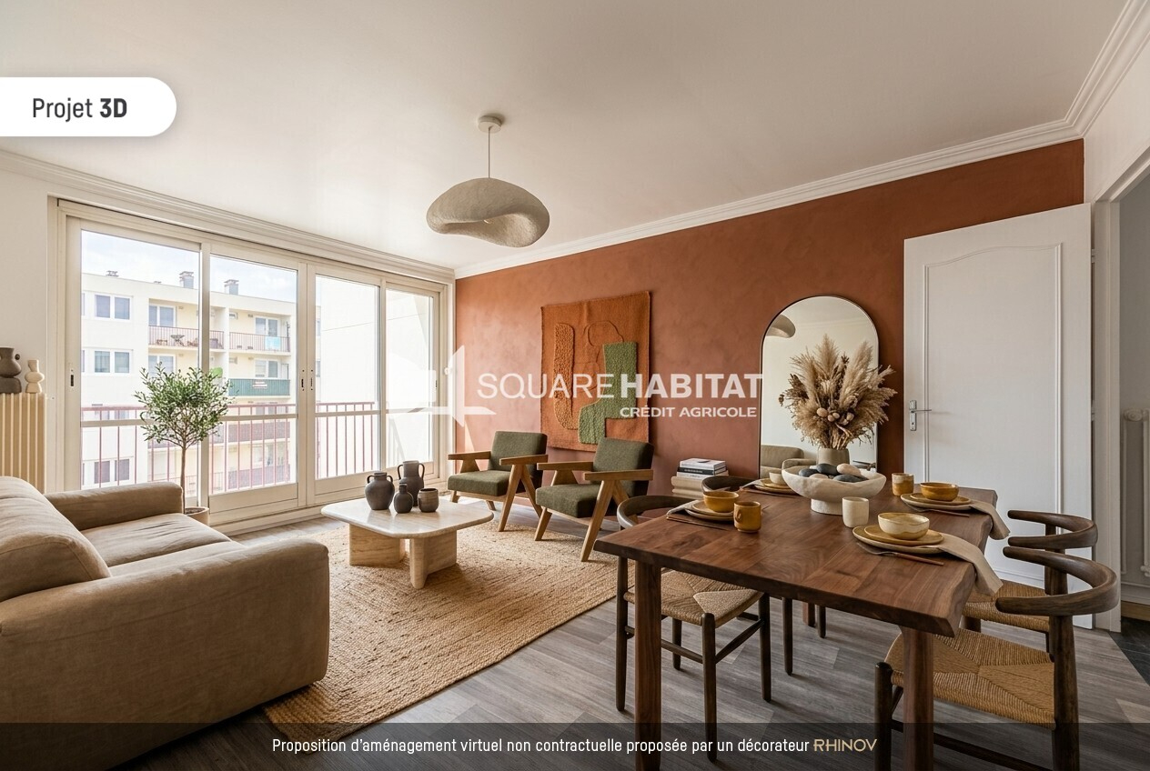 Appartement Caudebec Les Elbeuf 3 pièce(s) 64.51 m2