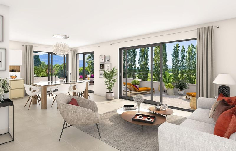 Photo JOLI T2 NEUF DE 44M2 AVEC 5M2 DE BALCON IDEALEMENT SITUE SUR COGOLIN image 2/6