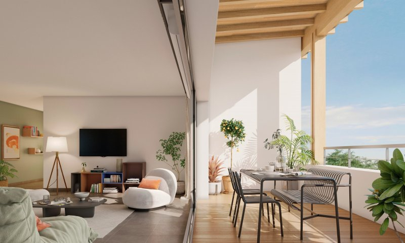 Jolie T3 de 61 m2 + extérieur de 15 m2 + expo sud