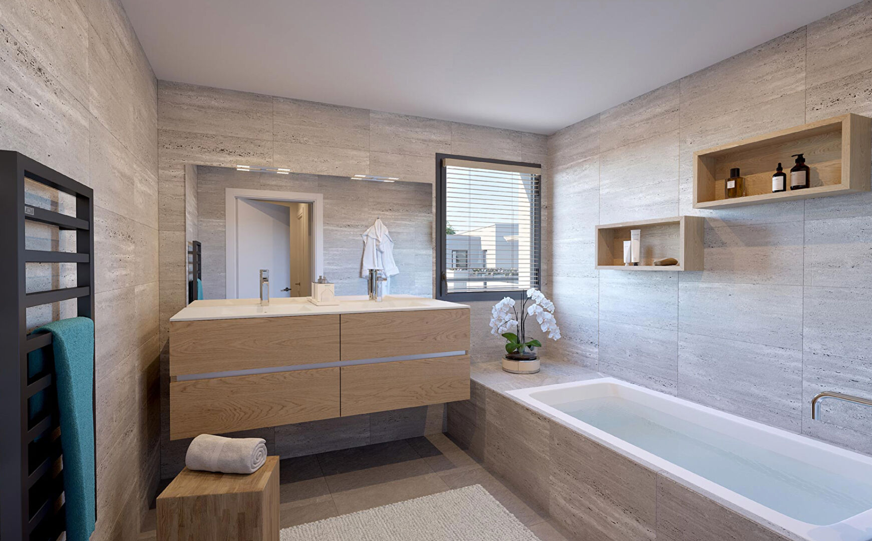 Photo MAGNIFIQUE T2 45M2 AVEC TERRASSE 10M2 DEUXIEME ETAGE image 3/4