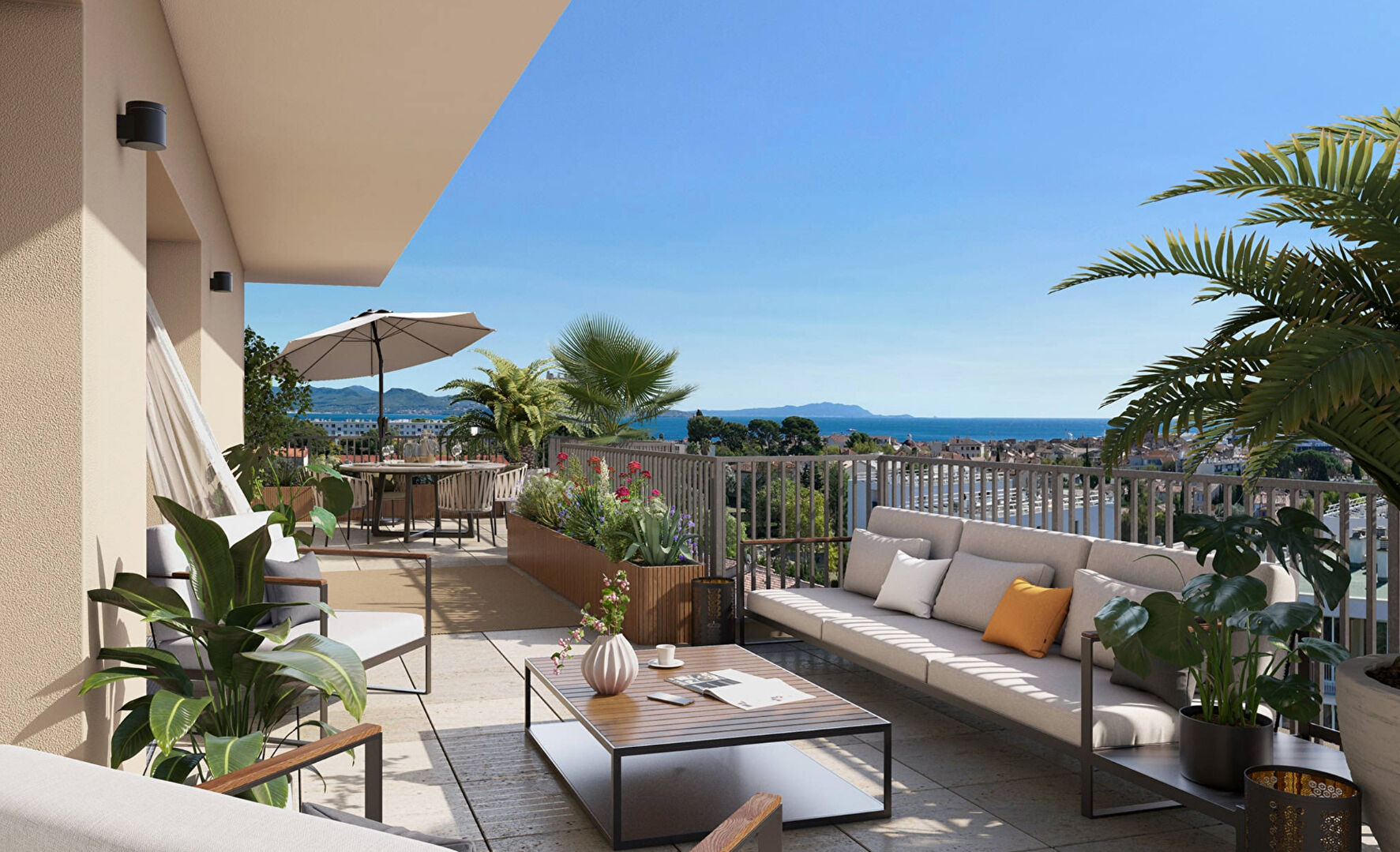 APPARTEMENT DE STANDING DERNIER ETAGE T4 DUPLEX DE 95M²  SUD AVEC  EXTERIEUR 50M2