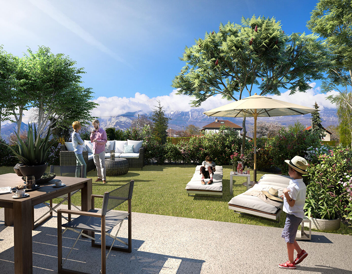 MAGNIFIQUE APPARTEMENT DE HAUT STANDING DE 86M2 AVEC UN JARDIN DE 500M2