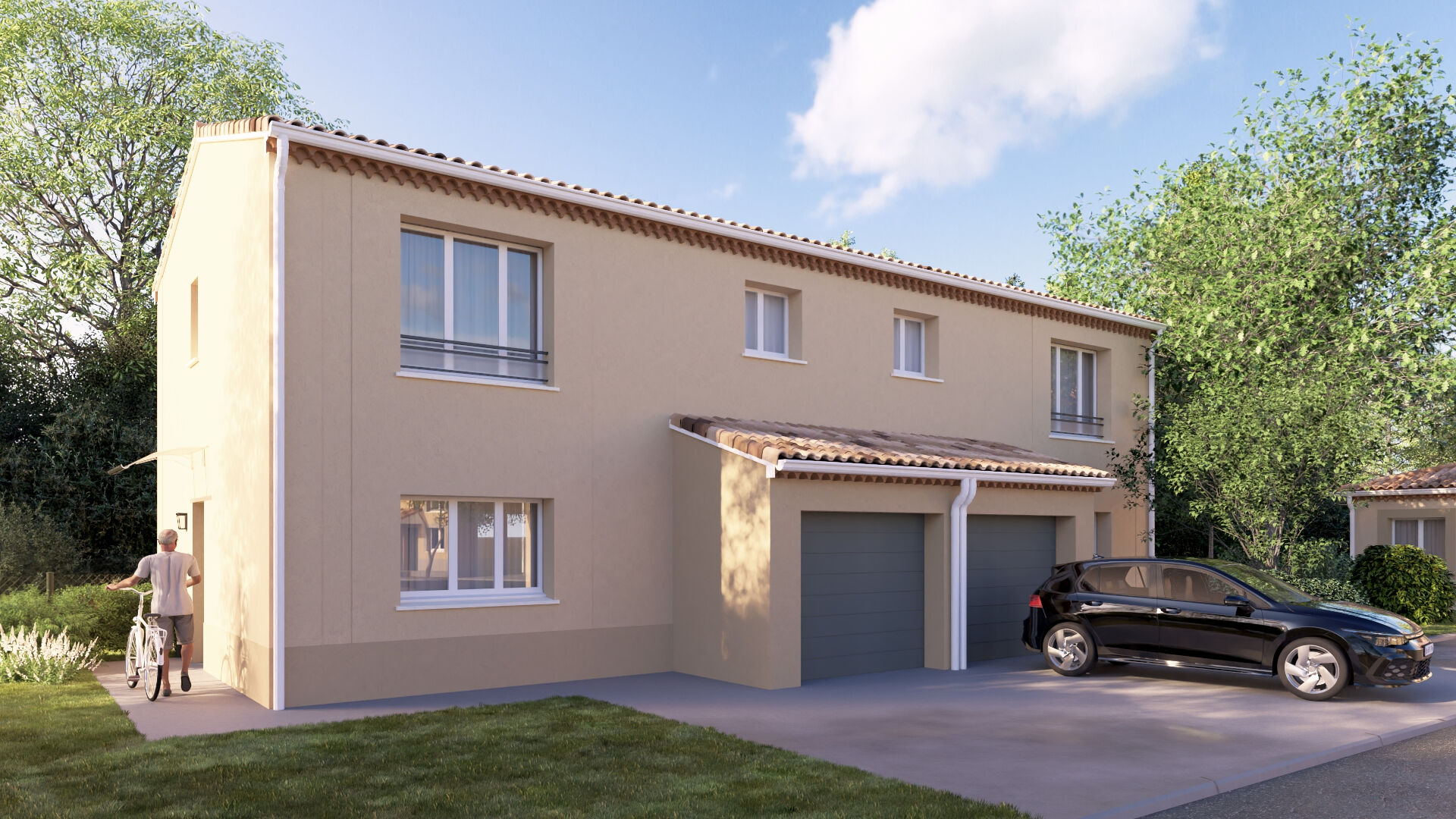 MAISON EN DUPLEX DE 81M2 AVEC UN TERRAIN DE 250M2 AU CALME