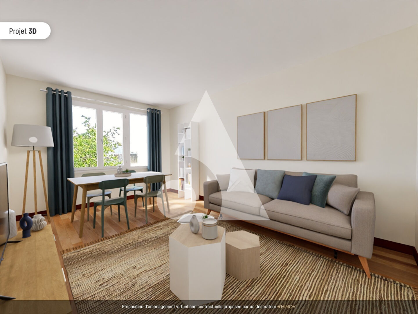 Appartement Nantes Saint Pasquier - 3 pièces 73 m²  - Caves - Jardin partagé