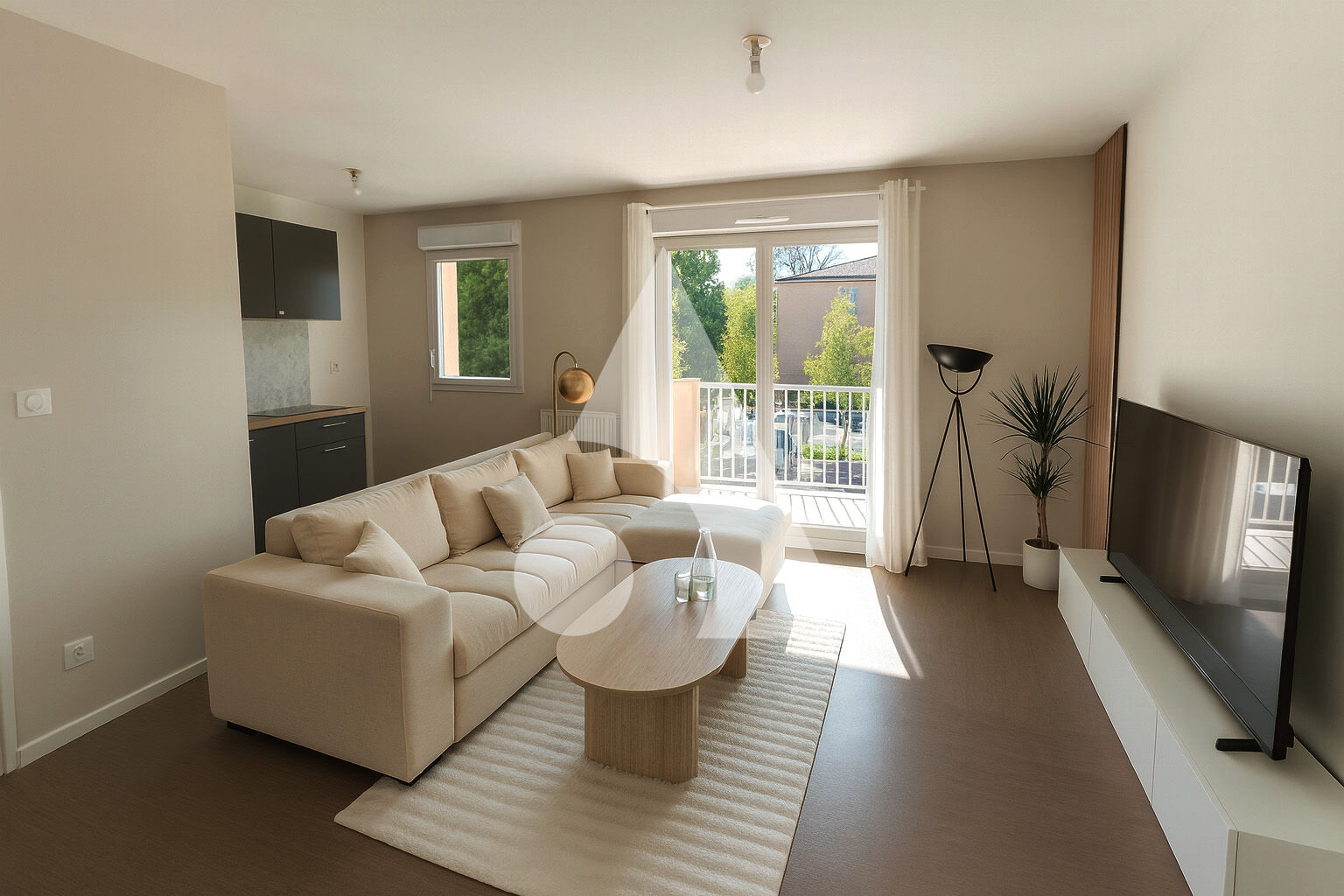 Appartement loué, 2 pièce(s) 52.74 m2