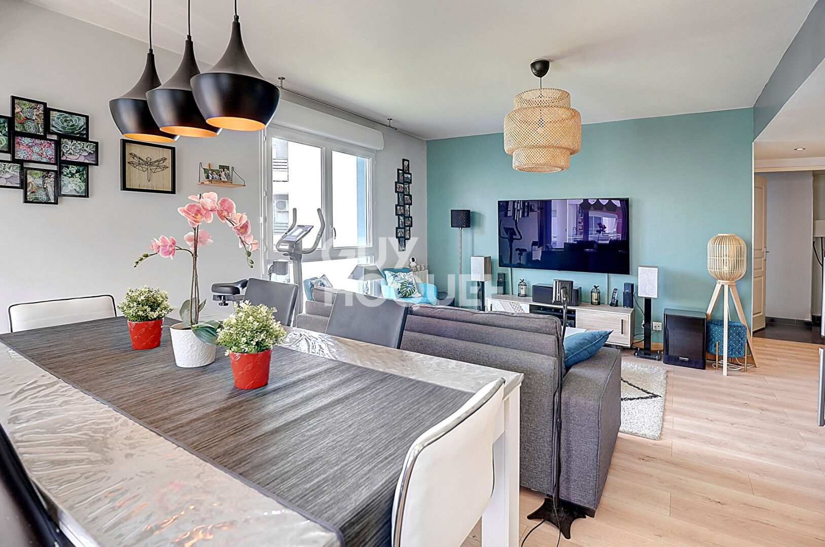 À vendre : Appartement 3 pièces avec BALCON ET GARAGE DOUBLE