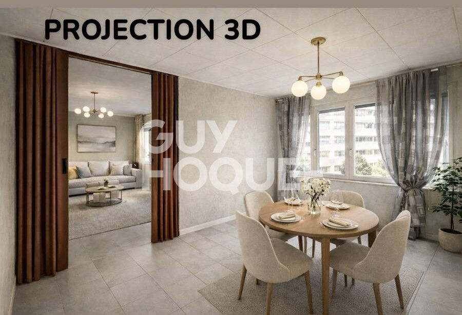 Appartement Villeurbanne 3 pièce(s) 65.14 m2