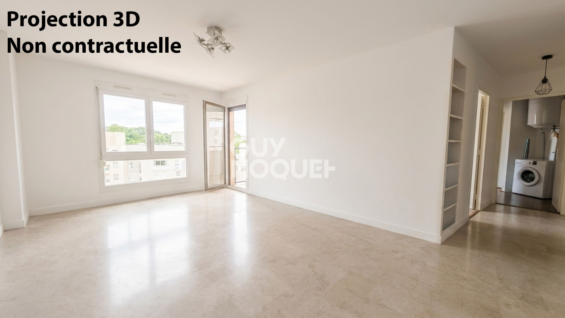 Appartement Villeurbanne  3 pièce(s) 52 m2 Dernier étage vu sur Cour