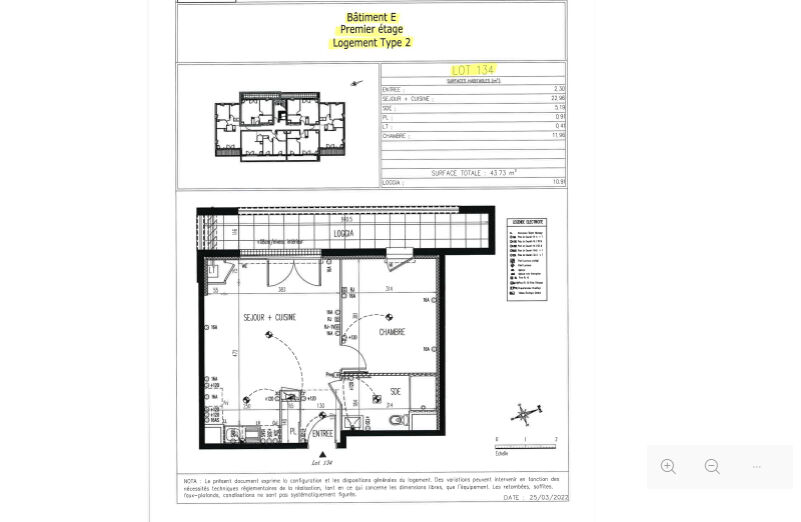 Appartement Le Havre 2 pièces 43.80 m2