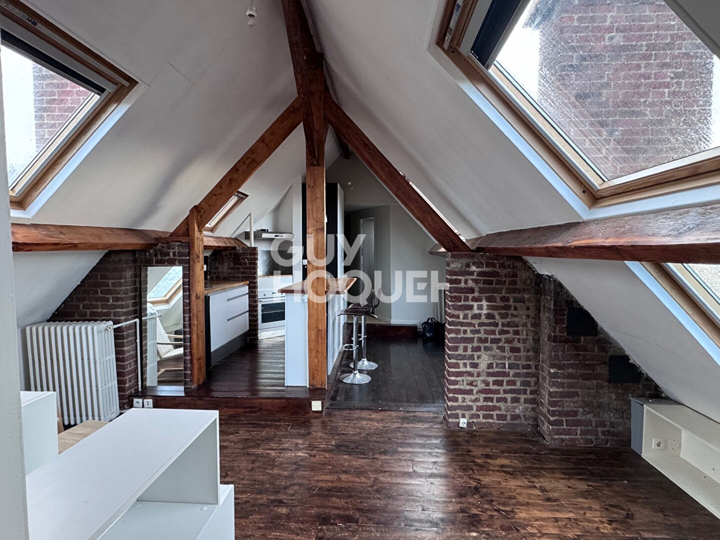 Spacieux meublé de 50m2 au sol avec place de parking