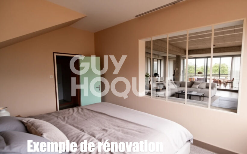 Plateau brut de 105 m² . Potentiel loft exceptionnel avec terrasse ensoleillée