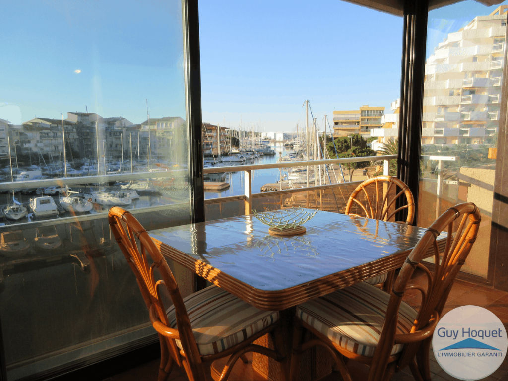 Studio meublé vue sur la marina à l'année - Canet en Roussillon