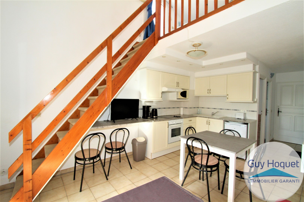 Appartement meublé T2 + mezzanine avec balcon et toit terrasse