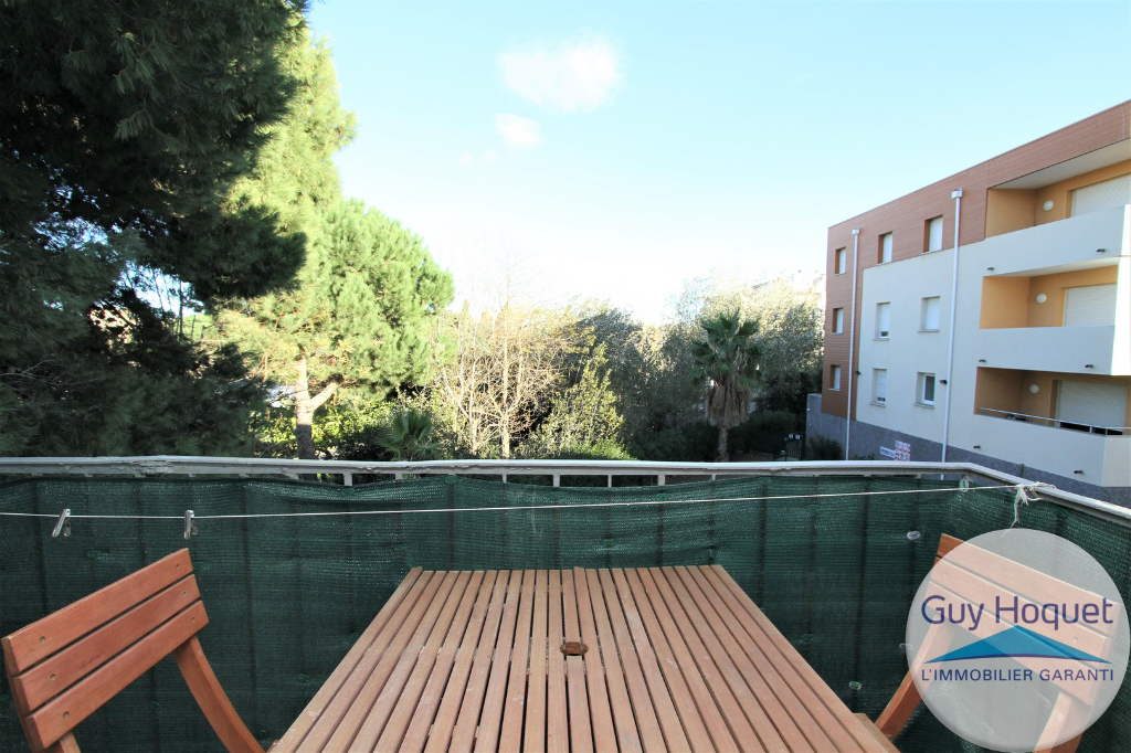 A louer - Studio meublé à l'année - Canet en Roussillon + parking