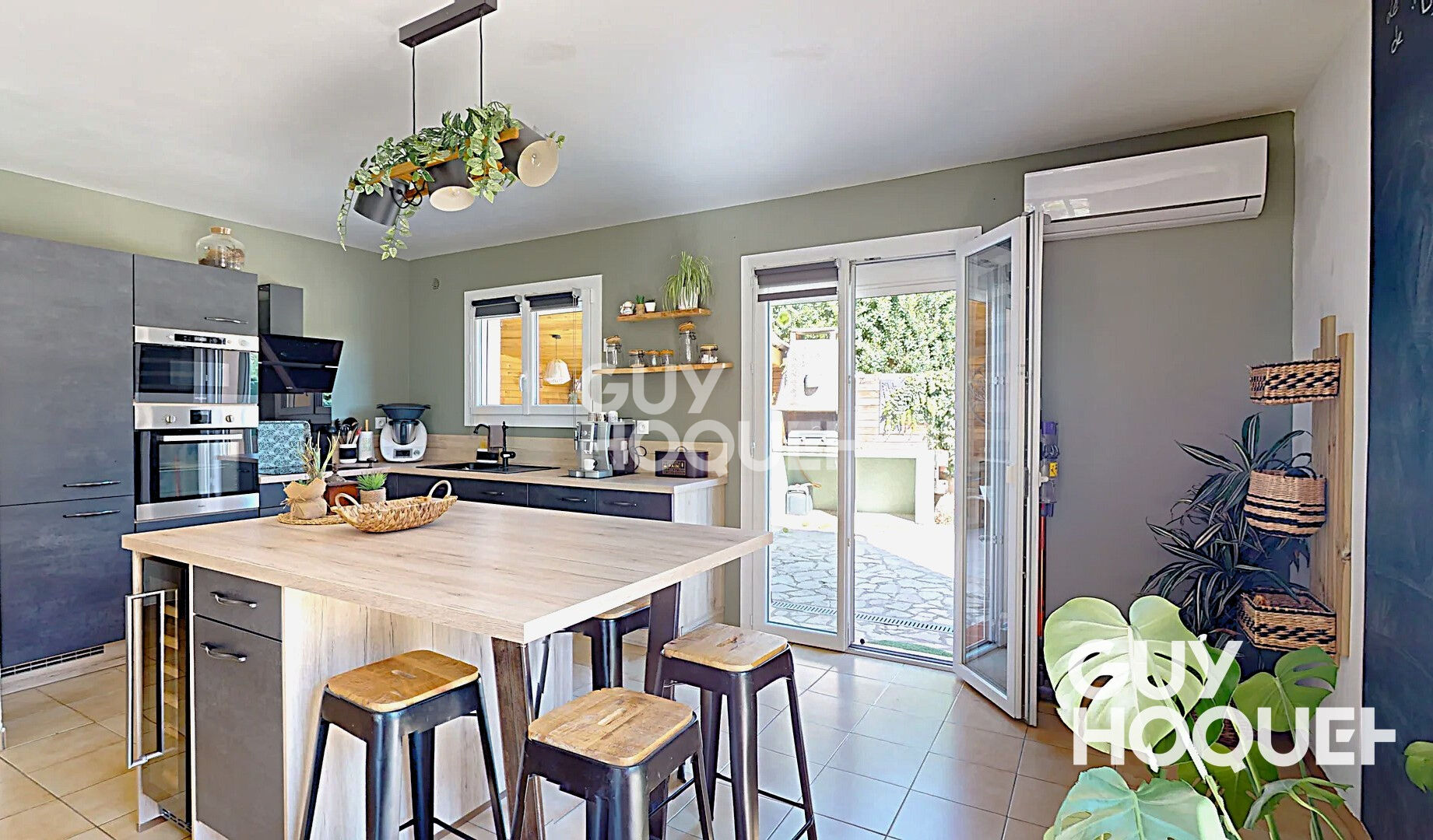 ALENYA - Maison  T4 en 3 faces - garage et Piscine