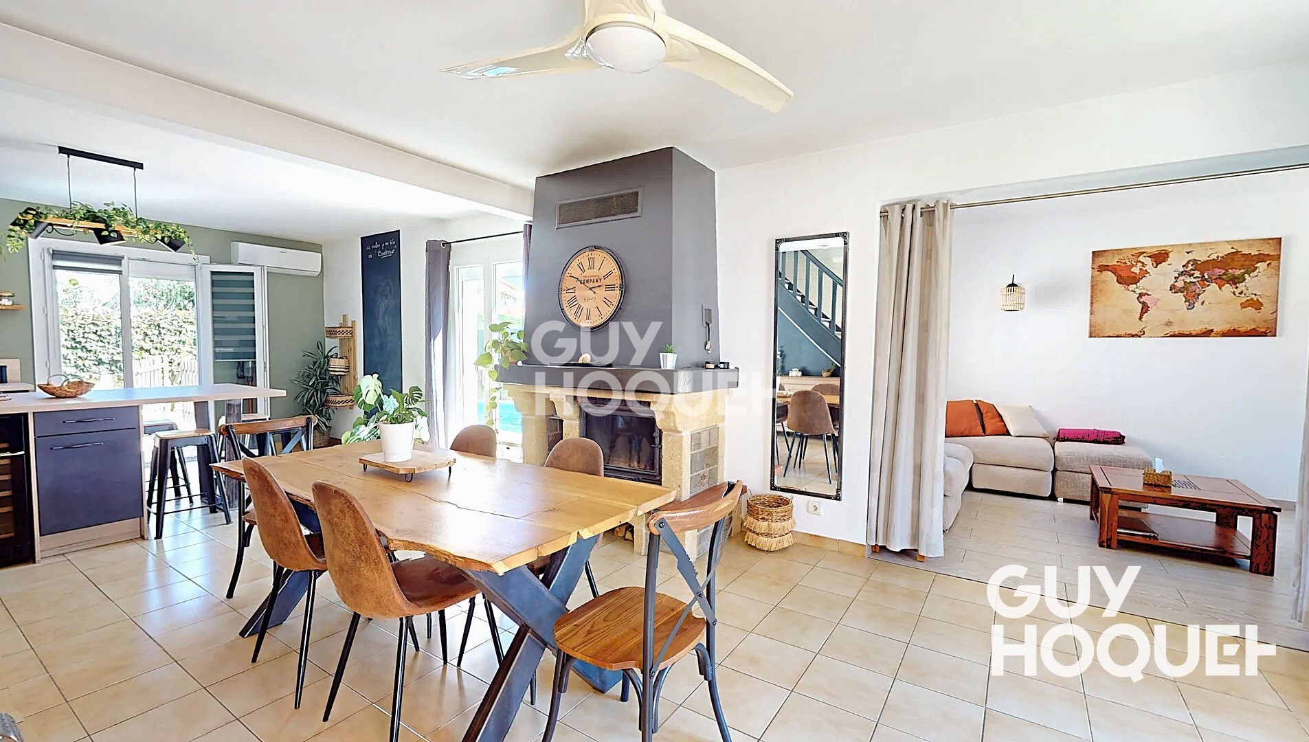 ALENYA - Maison  T4 en 3 faces - garage et Piscine