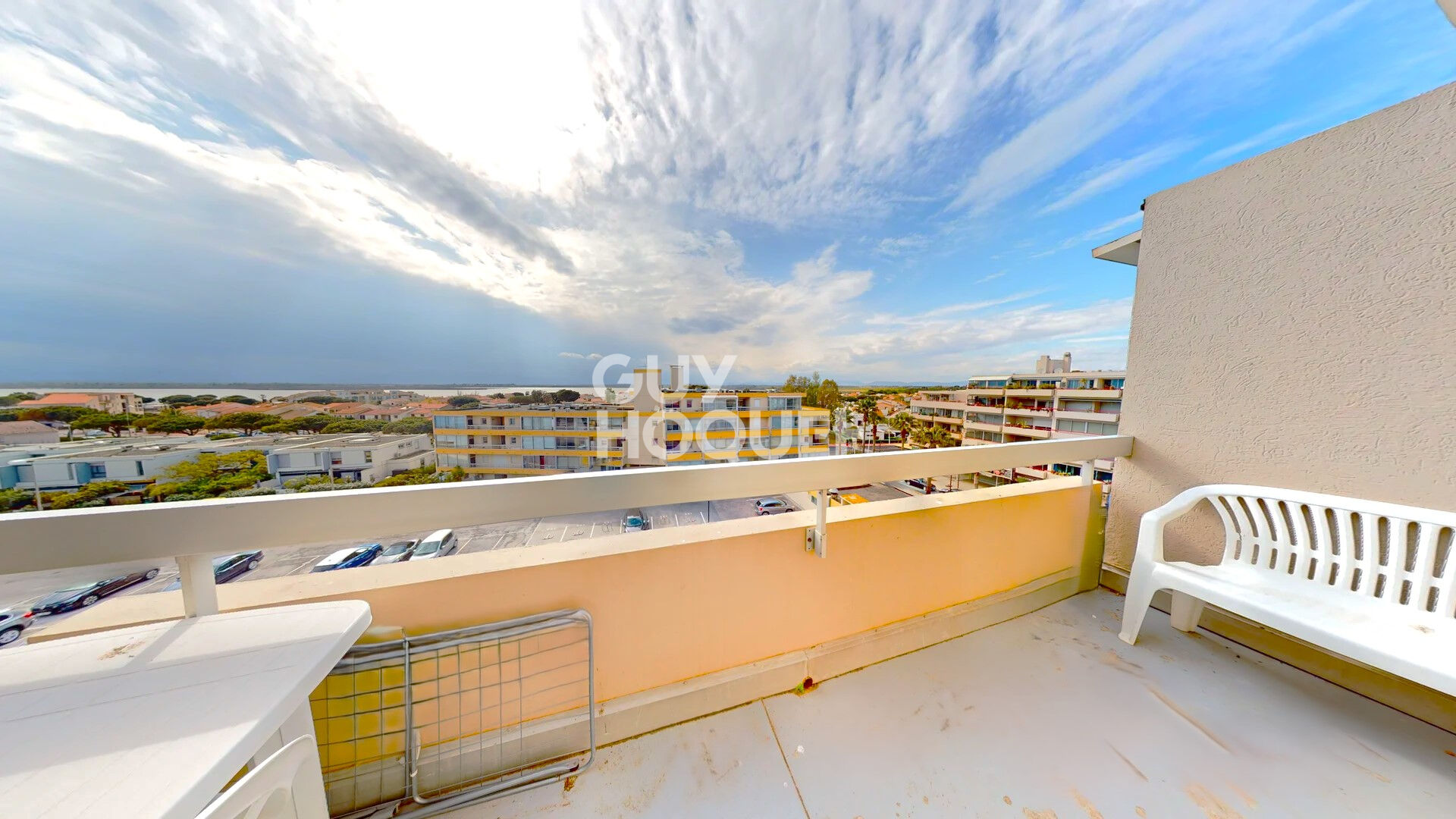 Canet sud  - Appartement T1 Cabine - Vue Canigou et Etang.