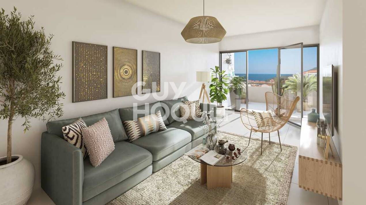 Appartement Port Vendres T2 40.2 m2 VUE Mer